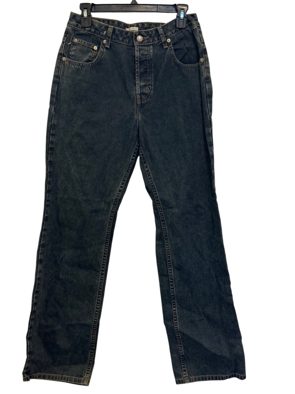 Halogen Womens Dark Wash Straight-Leg Denim Jeans Size 8L Made In Canada